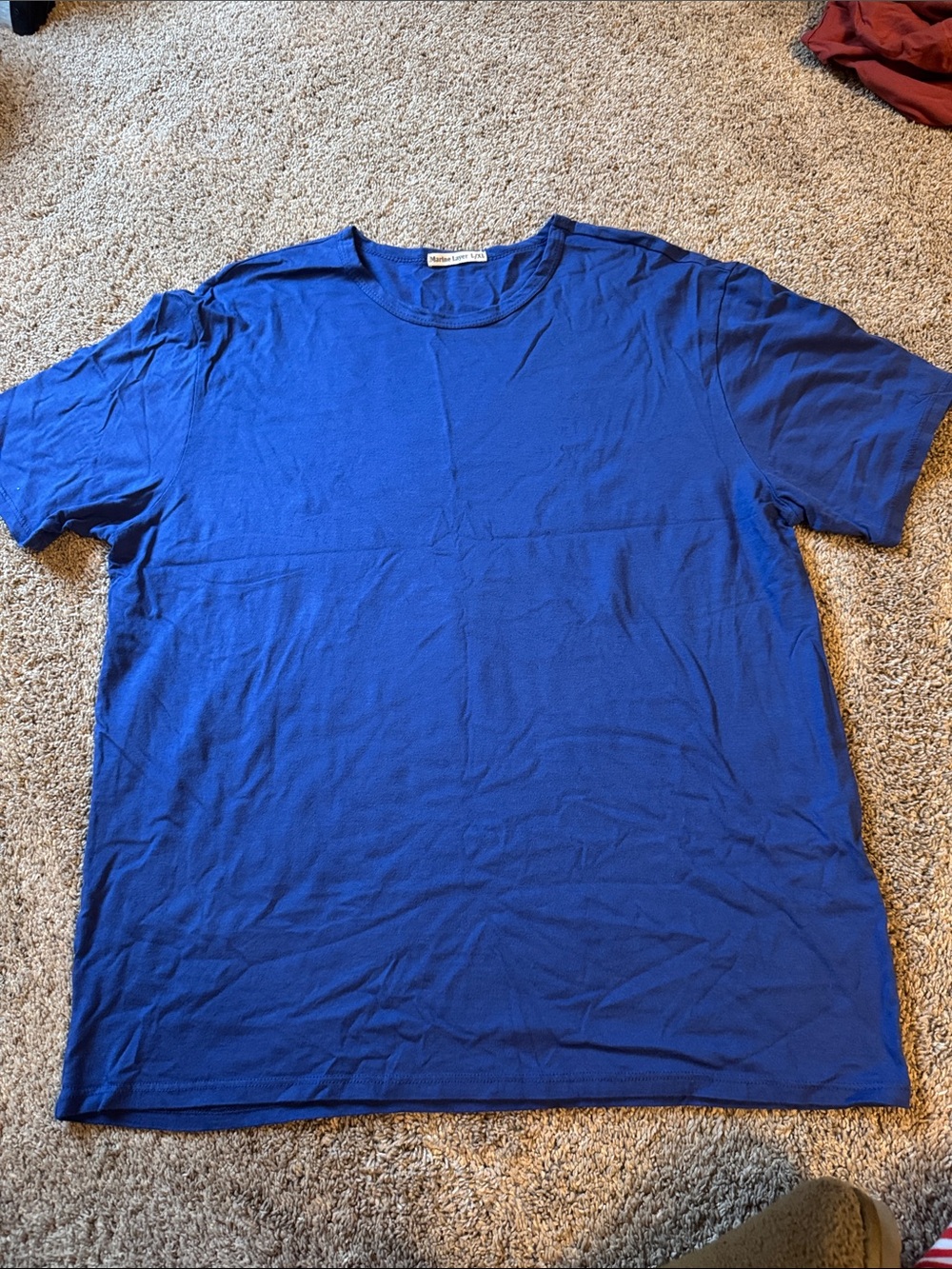 Marine Layer Royal Blue Short Sleeve Crew Tee